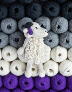 Dougie the Pride Ram: Asexual Flag