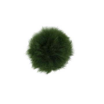 Toft alpaca fur coloured pom pom green